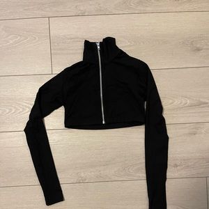 CROPPED WORKOUT ZIP UP